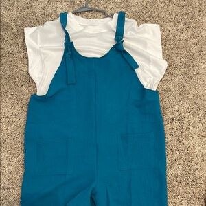 Women Blue Romper